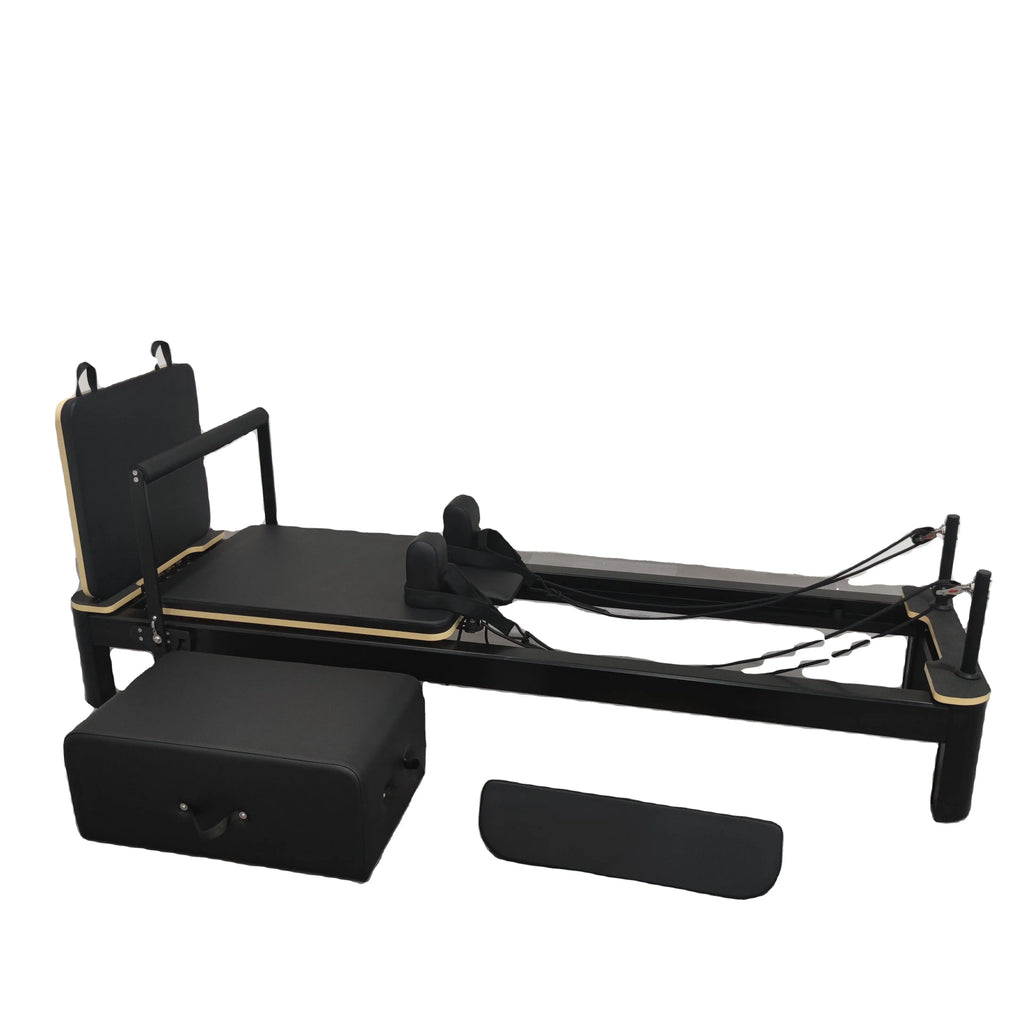 Commercial White Aluminium Pilates Reformer