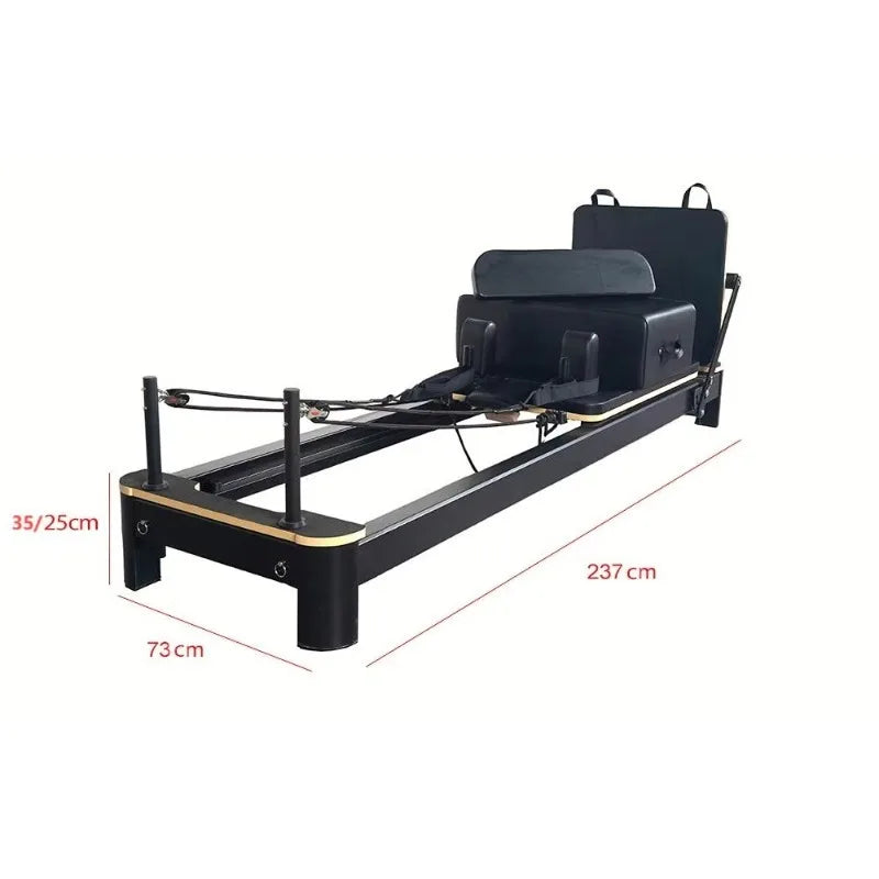 Commercial White Aluminium Pilates Reformer