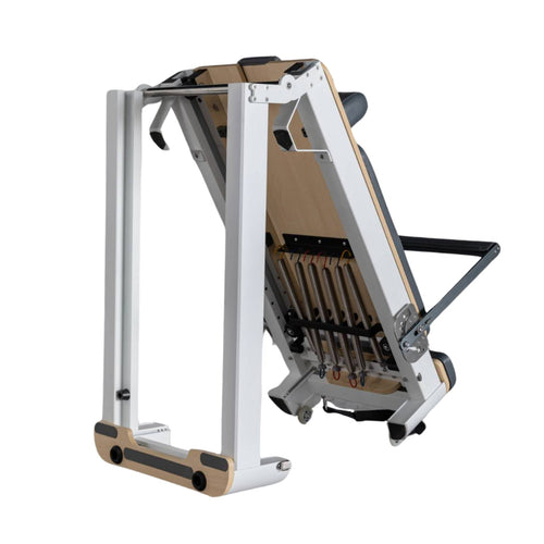 Oli Joy Foldable Aluminium-Frame Pilates Reformer – Adjustable Spring Resistance for Home & Studio