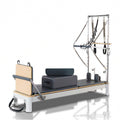 Pilates reformer with half trapeze and aluminium alloy frame for home gym