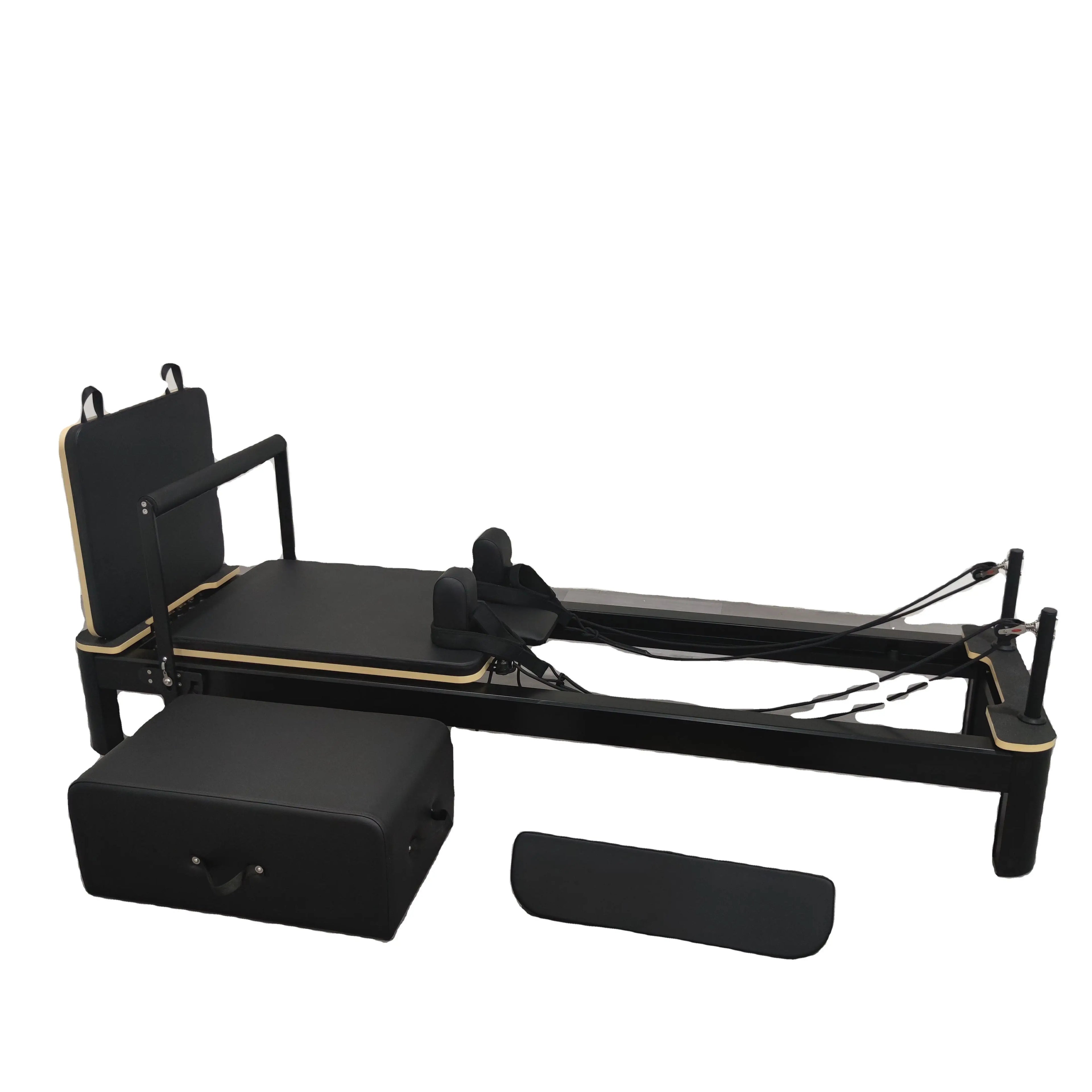 Commercial White Aluminium Pilates Reformer