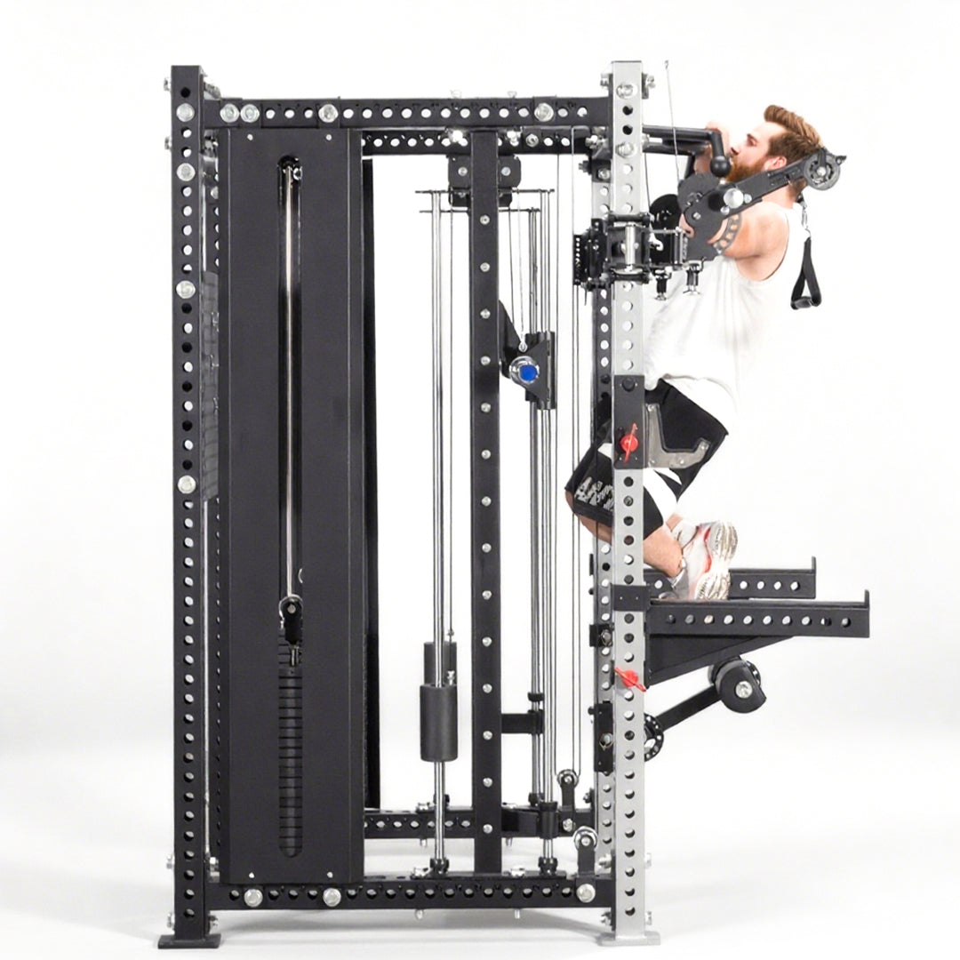 All-in-One Smith Machine Cable Crossover – Pin-Loaded Strength Trainer for Home & Commercial Gym