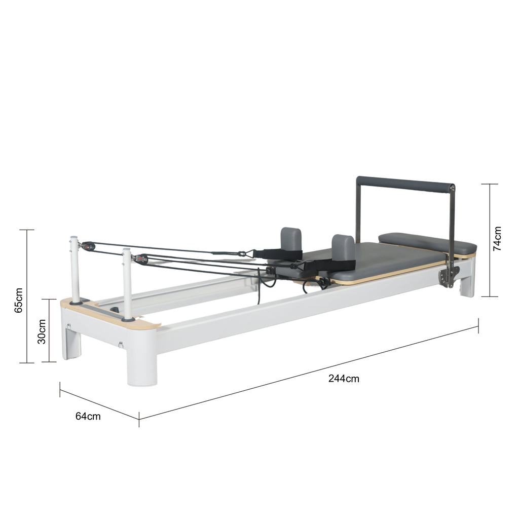 Oli Joy Premium Aluminium-Frame Pilates Reformer – Spring Resistance Machine for Home & Studio